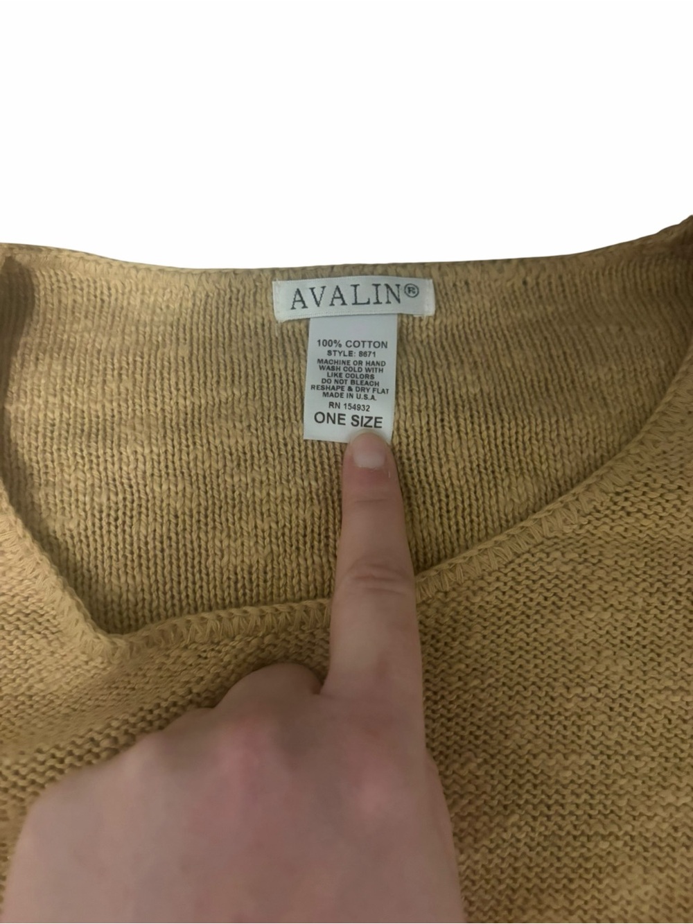 Avalin Women's Cotton Scoop Neck Sweater in Mustard